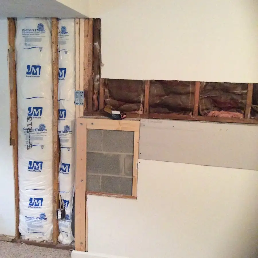 Wall insulation replacement during Contents Cleaning & Restoration in Contra Costa Centre